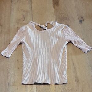 Madewell Ribbed Tan Top Size XXS